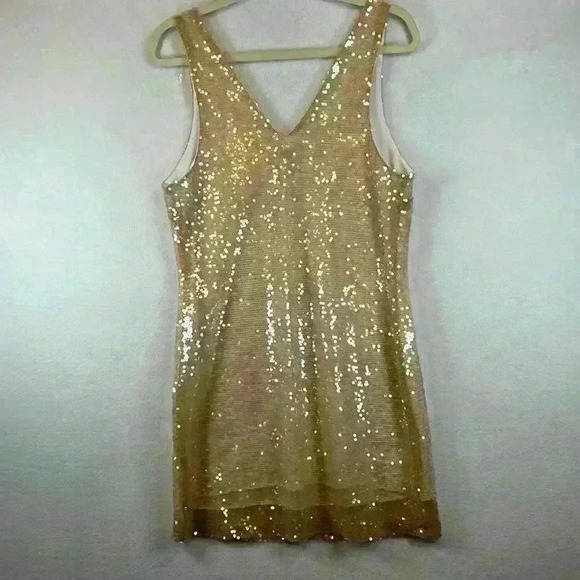 A New Day Dress Gold Women’s Size Small Sparkling Sequined NWT - Picture 2 of 10